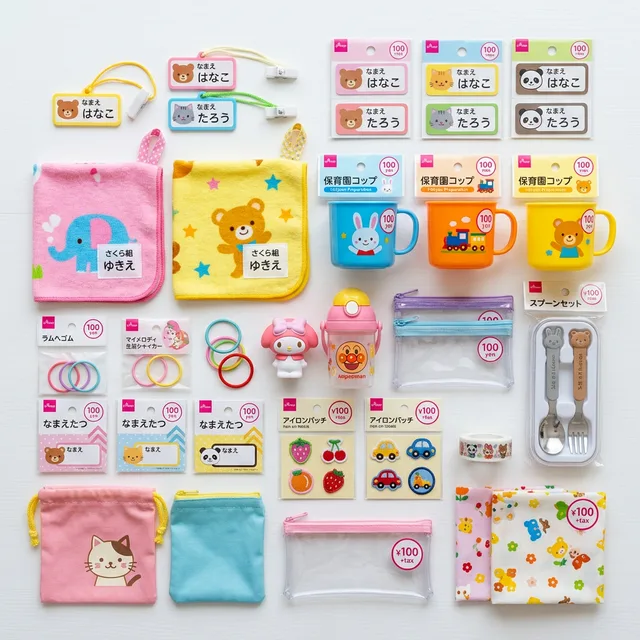 100均保育園準備グッズ